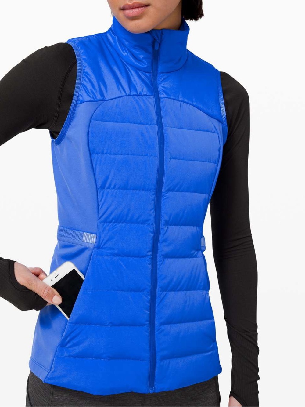 New Lululemon Down for It All Vest Blue Bell Womens Sz 4